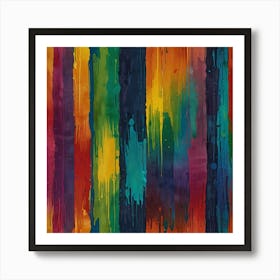 Rainbow Painting reimagined Art Print 2 Art Print