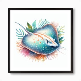 Electric Stingray Art Print