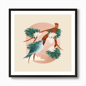 Bird On A Branch 12 Art Print