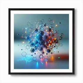 Hexagons Art Print