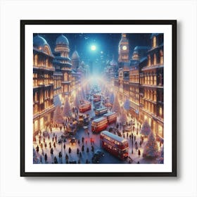 Christmas In London Art Print