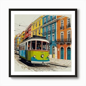 Lisbon Tram 4 Art Print