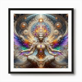 Psychedelic Goddess 1 Art Print