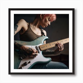 Lady Fender Art Print