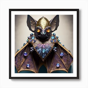 Bat With Jewels Art Print