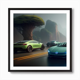 Electric Cars 3 ( Fromhifitowifi ) Art Print