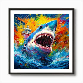 Great White Shark 1 Art Print