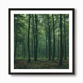 Forest In The Mist Art Print