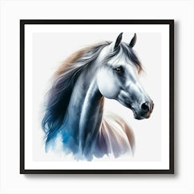 White Horse Art Print