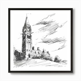 Ottawa Parliament Building 1 Art Print