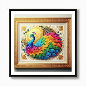 King Peacock Art Print