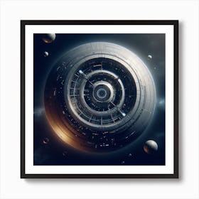 Futuristic Spaceship 36 Art Print