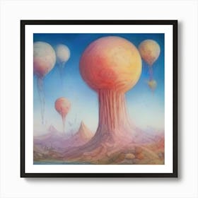 Balloons In The Sky Art Print