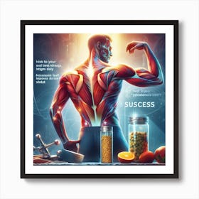 Muscle Man Art Print