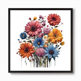 Flowers In A Vase 4 Art Print