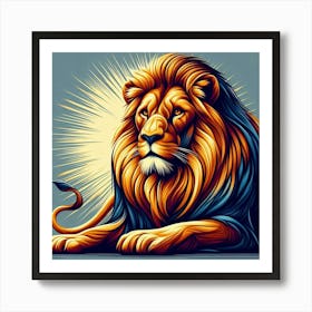 Lion Pop Art Art Print