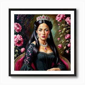 Queen Of Roses Art Print