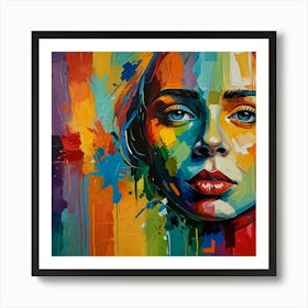 Post-Impressionist painting with vivid colors and distinctive brush strokes 1 Art Print