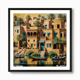 Egyptian Village Art Print