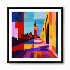 Abstract Travel Collection London England 6 Art Print