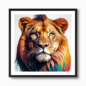 Lion Painting Art Print