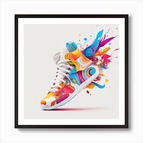 High Top Sneakers Art Print