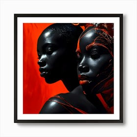 African People Fashion Art 8 Art Print