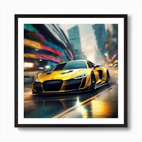 Audi R8 Wallpaper Art Print