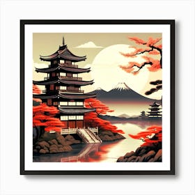 Japanese Castle Art Print