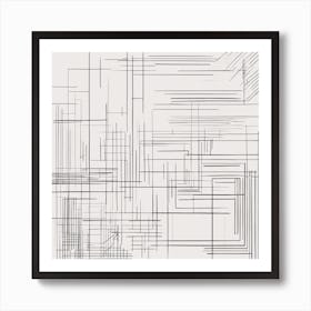 Minimalism Masterpiece, Trace In Air + Fine Gritty Texture + Complementary Pastel Scale + Abstract + Art Print