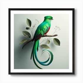 Bird On A Branch 4 Art Print