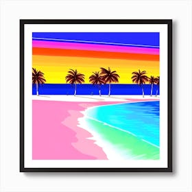 Beach Sunset 3 Art Print