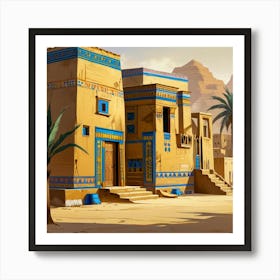 Egyptian House 1 Art Print