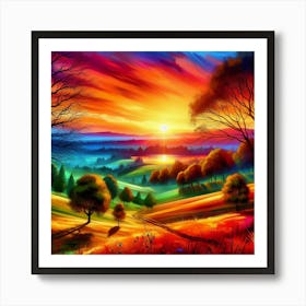 Landscape Painting 1 Poster