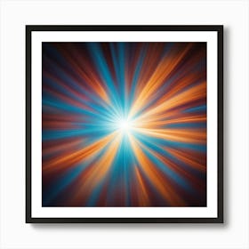 Abstract Light Burst 4 Art Print