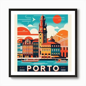 Porto Travel Poster Art Print