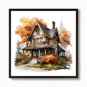 Victorian House Poster