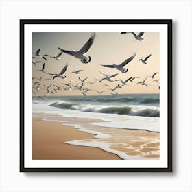 Seagulls 5 Art Print