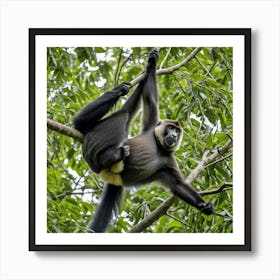 Howler Monkey Primate Mammal Arboreal Tropical Rainforest South America Canopy Loud Vocal Art Print