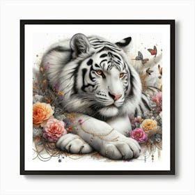 White Tiger 28 Art Print