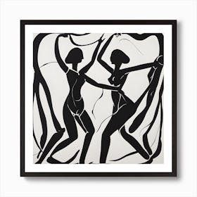 'Two Dancers' Art Print