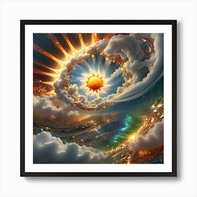 Golden Sun 17 Art Print