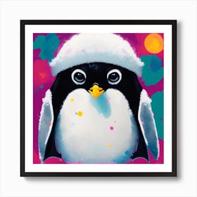 Cute Penguin Art Print