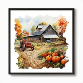 Pumpkin Patch 2 Art Print