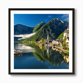 Town In The Mountains Art Print