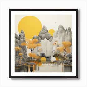 Asian Landscape 2 Art Print