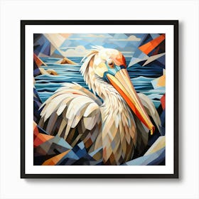 Cubism Art, Pelican 3 Art Print