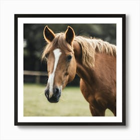 Horse In A Field 9 Art Print