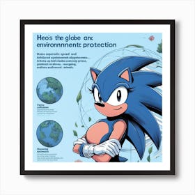 Sonic The Hedgehog 4 Art Print