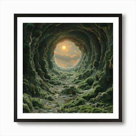 Mossy Cave Art Print